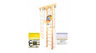 Шведская стенка Kampfer Wooden Ladder Wall Basketball Shield (№0 Без покрытия Высота 3 м белый)