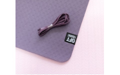 Мат для йоги 6 мм двухслойный темно-фиолетовый светло-фиолетовый Мат для йоги 6 мм двухслойный темно-фиолетовый светло-фиолетовый