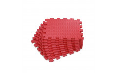 Коврик-пазл UNIX Fit влагостойкий для йоги и фитнеса, 30 х 30 х 1 см, красный, 24 шт. Коврик-пазл UNIX Fit влагостойкий для йоги и фитнеса, 30 х 30 х 1 см, красный, 24 шт.